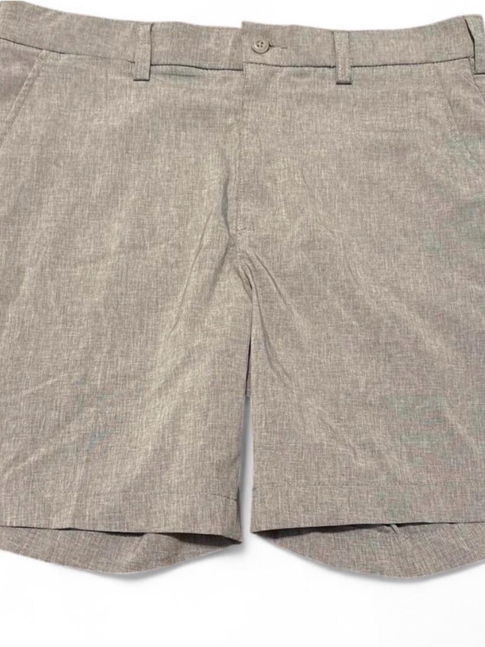 Grand Slam Light Gray Flat-Front Men’s Shorts